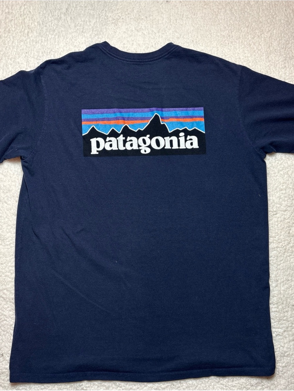 Patagonia Men's Navy Logo T-Shirt